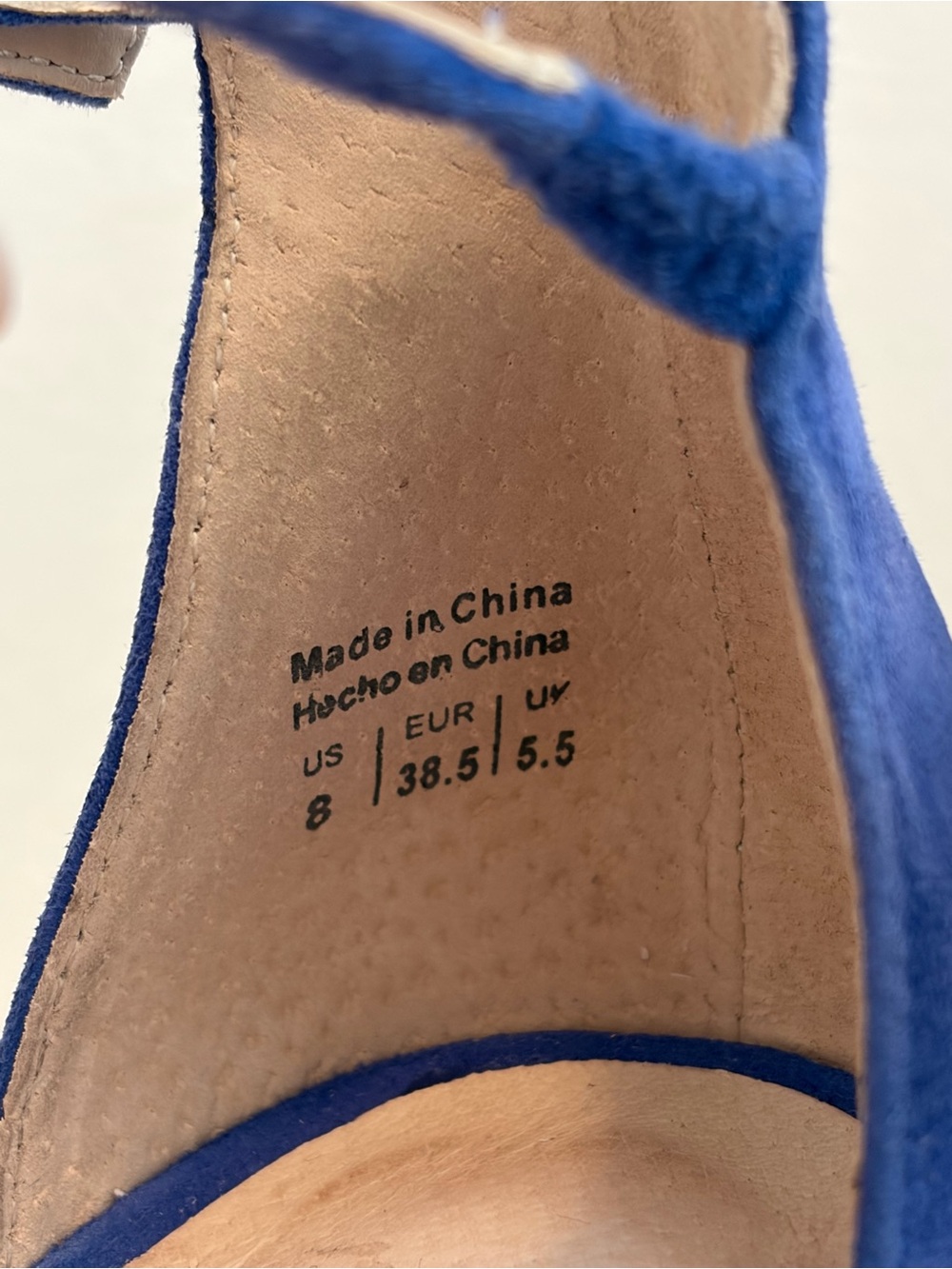 Aldo Blue Strappy Ankle Strap High Heels - Picture 7 of 8